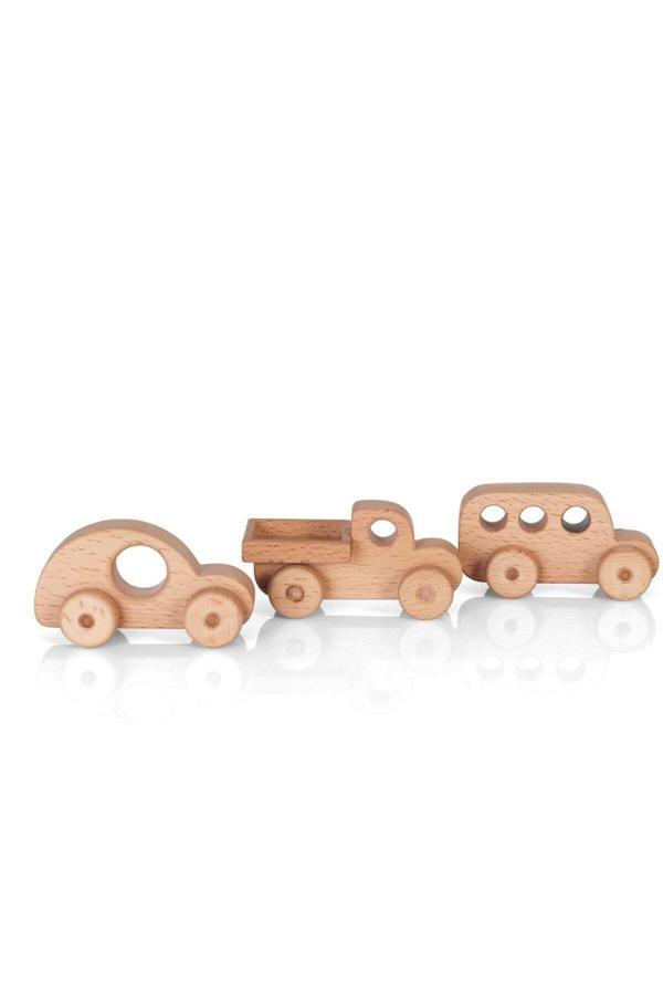 Tiny Wood Ahşap Oyuncak Midi Araba Seti - Image 1
