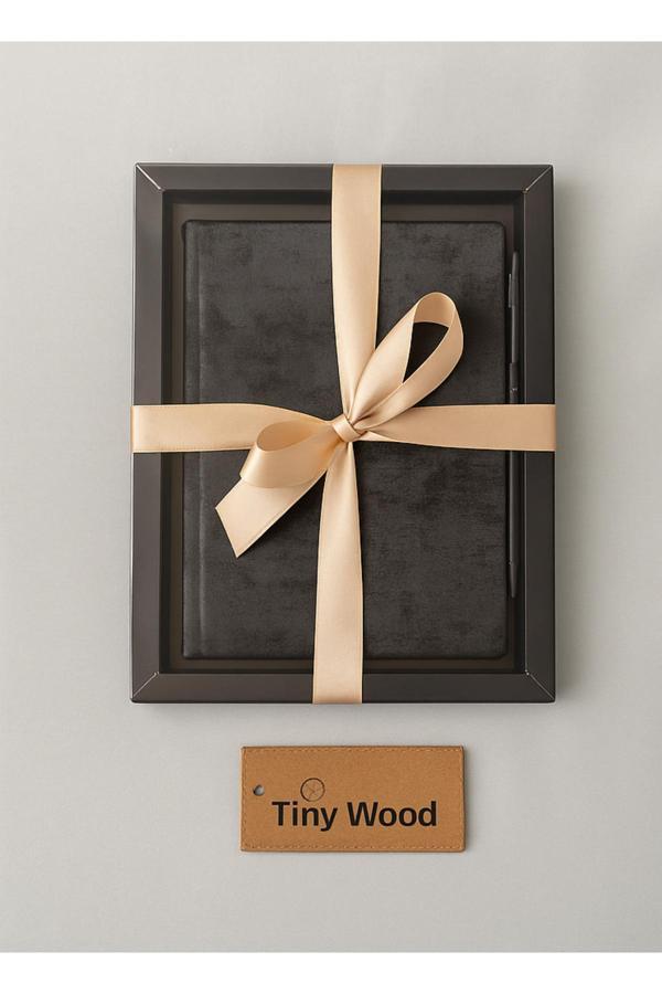 Tiny Wood Hediye Defter Seti – Defter & Kalem – Ofis Hediyesi, Öğretmenler Günü, Doğum Günü İçin Özel Paket - Image 1