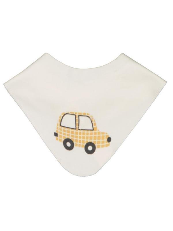 Civil Baby Araba Baskılı Mama Önlüğü - EkruStandart - Image 1