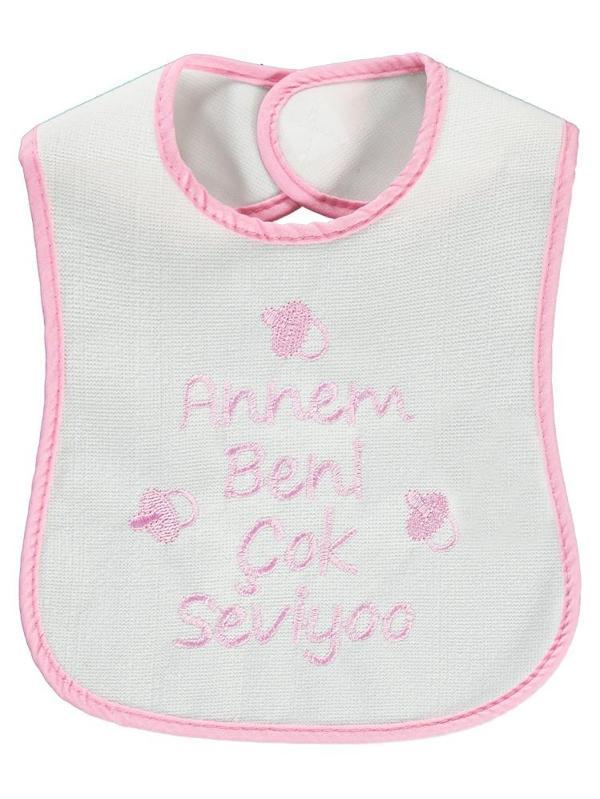 Civil Baby Bebek Mama Önlüğü  0-24 Ay - PembeStandart - Image 1