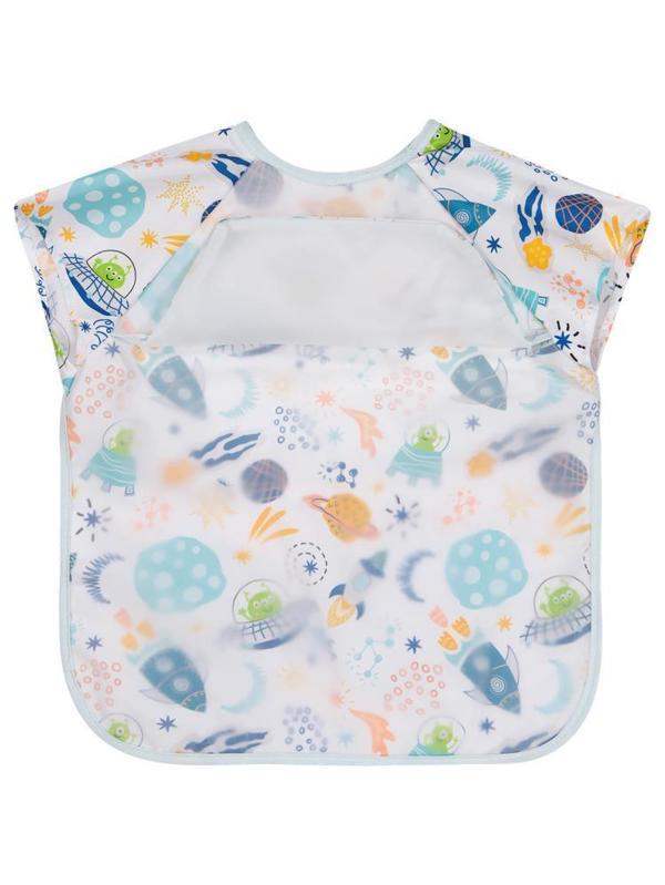 Civil Baby Kısa Kollu Space Baskılı Mama Önlüğü - EkruStandart - Image 1