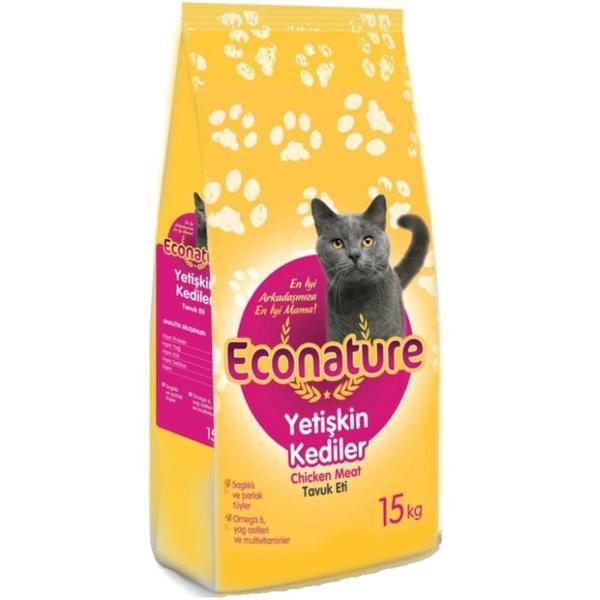 Econature Tavuklu Yetişkin Kedi Maması 15 KG - Image 1
