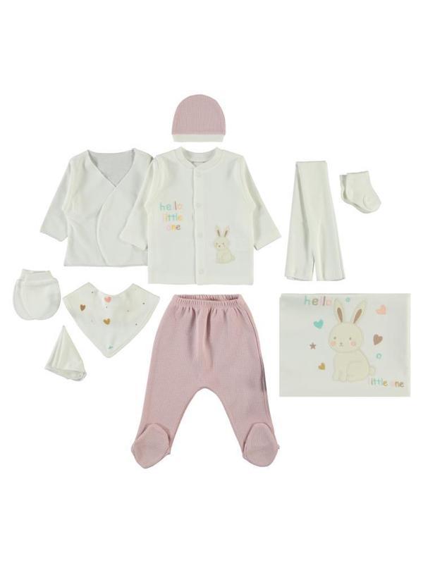 Civil Baby Kız Bebek Zıbın Setleri  - Pudra0-1 Ay - Image 1