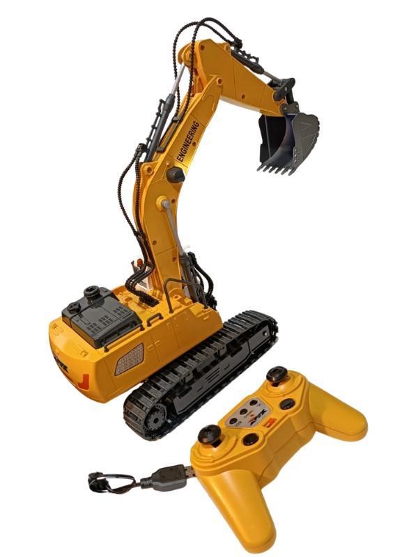 Uzaktan Kumandalı 680° Rotasyon Ekskavatör Premium Model Metal Hareketli Buharlı Oyuncak - Image 1