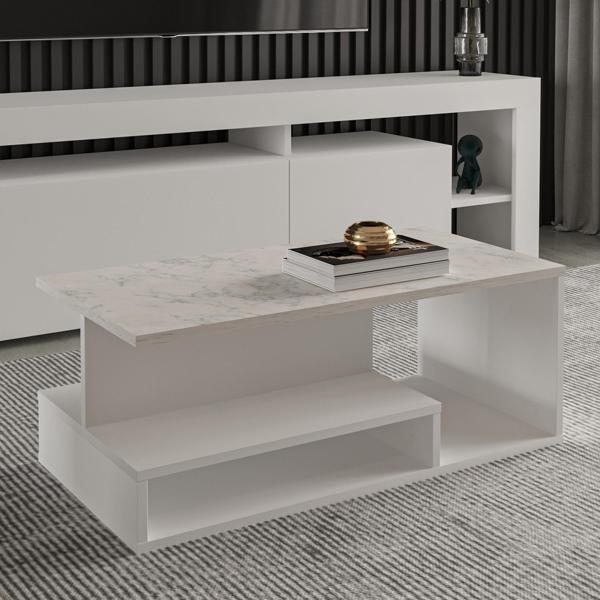 Vera Mini Orta Sehpa – Modern Tasarım, Fonksiyonel Raflı Yapı - Image 1