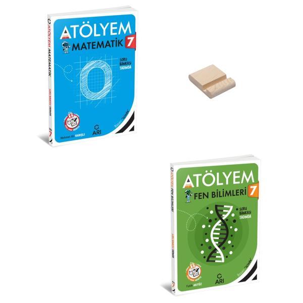 7. Sınıf Atölyem Matematik ve Fen Bilimleri Soru Bankası + Telefon Standı - Arı Yayıncılık - Image 1