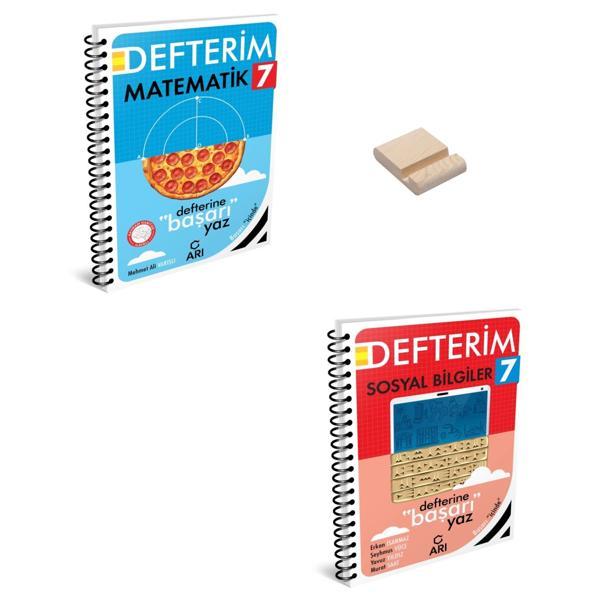 7. Sınıf Defterim Matematik ve Sosyal Bilgiler + Telefon Standı - Arı Yayıncılık - Image 1