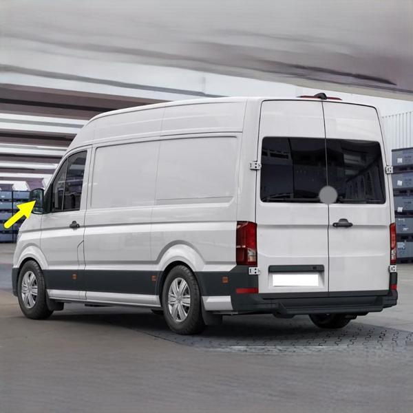 VW Crafter 2017-2025 Sol Üst Dikiz Ayna Camı Elektrikli 7C0857521G - Image 1