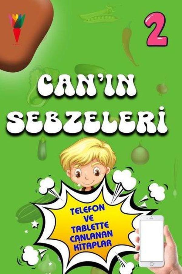 Can'ın Sebzeleri 2 - Telefon ve Tablette Canlanan Kitaplar - Kırmızı Havuç Yayınları - Image 1