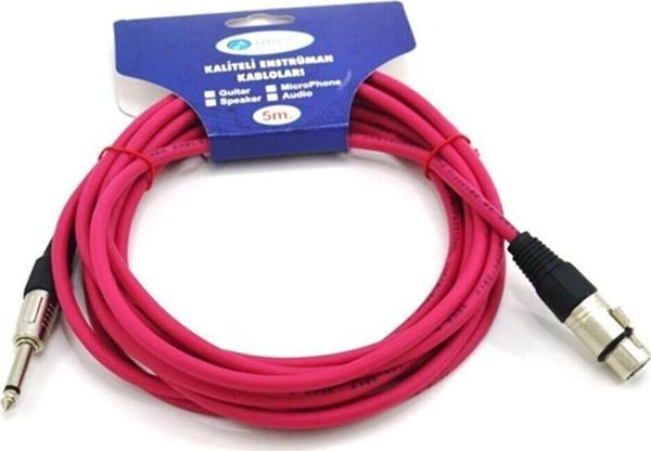 İMECE MMC5XP RD MİKROFON KABLOSU ÇİVİ 5 METRE KIRMIZI - Image 1
