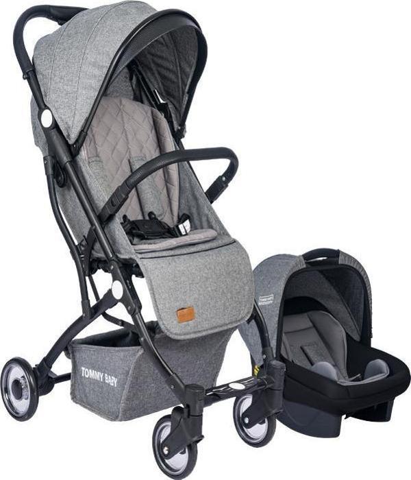 Tommybaby Mia Kabin Travel Bebek Arabası Black Kabin Boy - Image 1