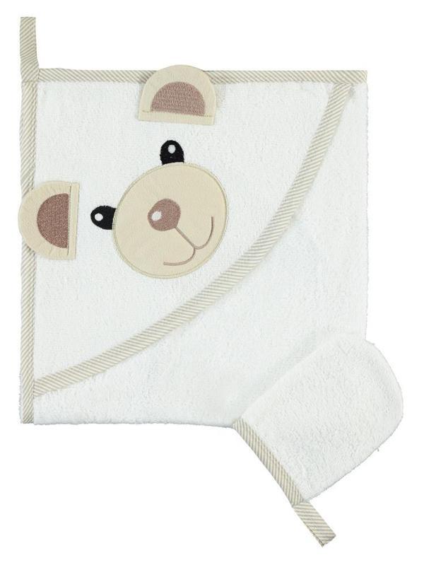 Civil Baby Ayıcık Nakışlı Havlu - KahverengiStandart - Image 1