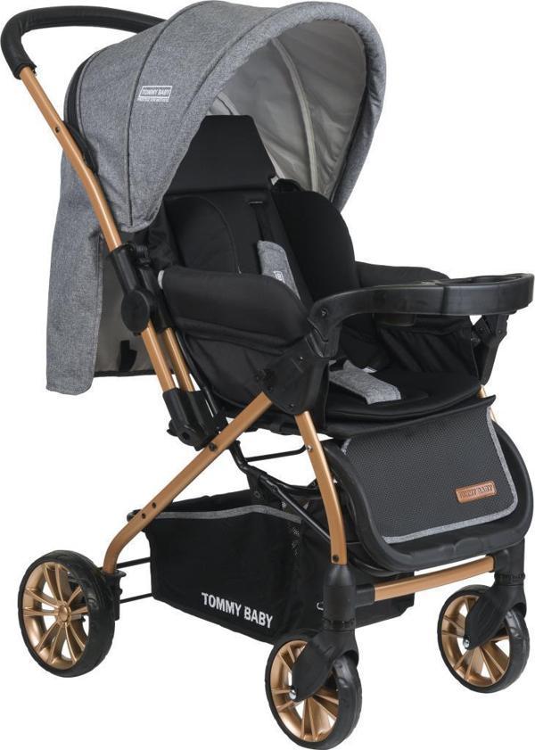 Tommybaby Tb-980 Gold Çift Yön Lüx Bebek Arabası Puset - Image 1