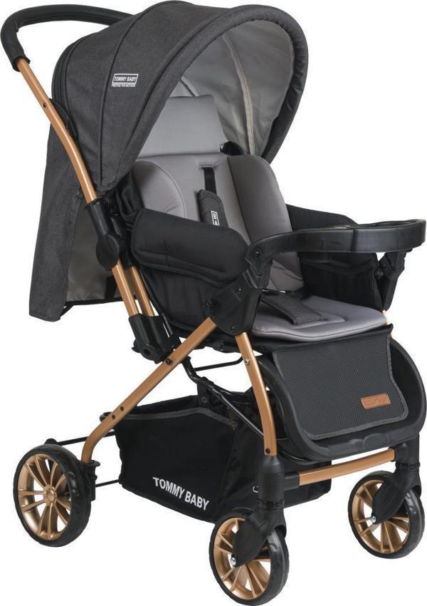 Tommybaby Tb-980 Gold Çift Yön Lüx Bebek Arabası Puset - Image 1
