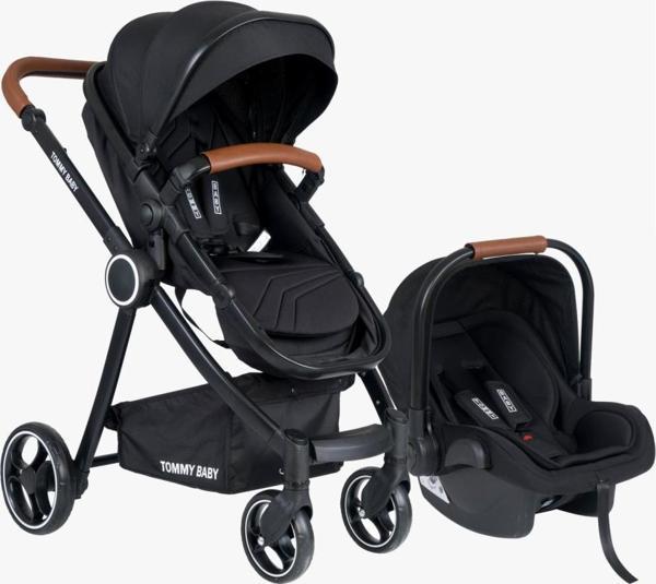 Tommybaby Toranto Black Vip Travel Sistem Bebek Arabası + Puset  - Image 1