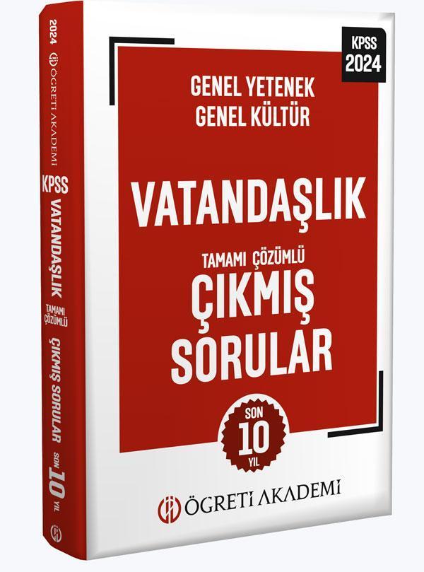 Pegem Akademi Yayıncılık 2024 KPSS Genel Yetenek Genel Kültür Vatandaşlık Tamamı Çözümlü Çıkmış Sorular (Roman Boy) - Pegem Akademi Yayıncılık - Image 1