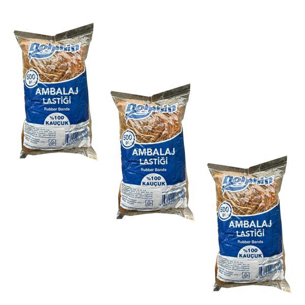 Dolphin Kauçuk Ambalaj Paketleme Lastiği - Çap : 70 mm. - 500 Gr.lık 3 Paket - Image 1