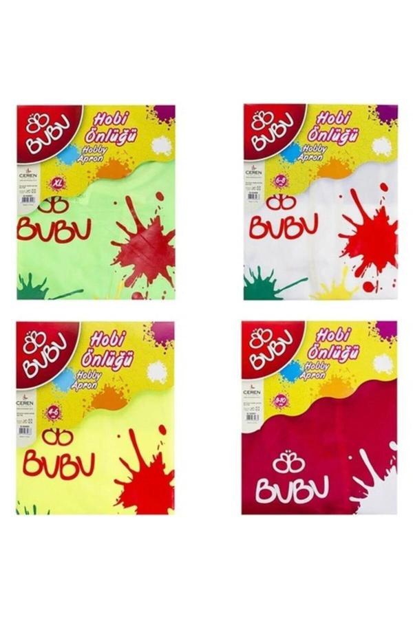 Bu-Bu Bubu00007 Boyama Önlüğü 8-10 Yaş Su Geçirmez (Karışık Renk 1 Adet) - Image 1