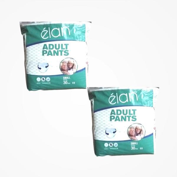 Elan Yetişkin Hasta Bezi Külotlu (S) Small - 30'lu Paket x 2 (60 Adet) - Image 1