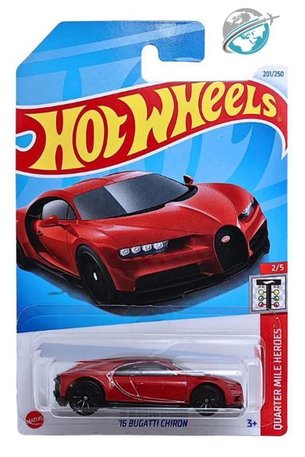 Hot Wheels - '16 Bugatti Chiron (1/64) Kırmızı - Yurt Dışı Uzun Kartonet - 2024 Serisi - Image 1
