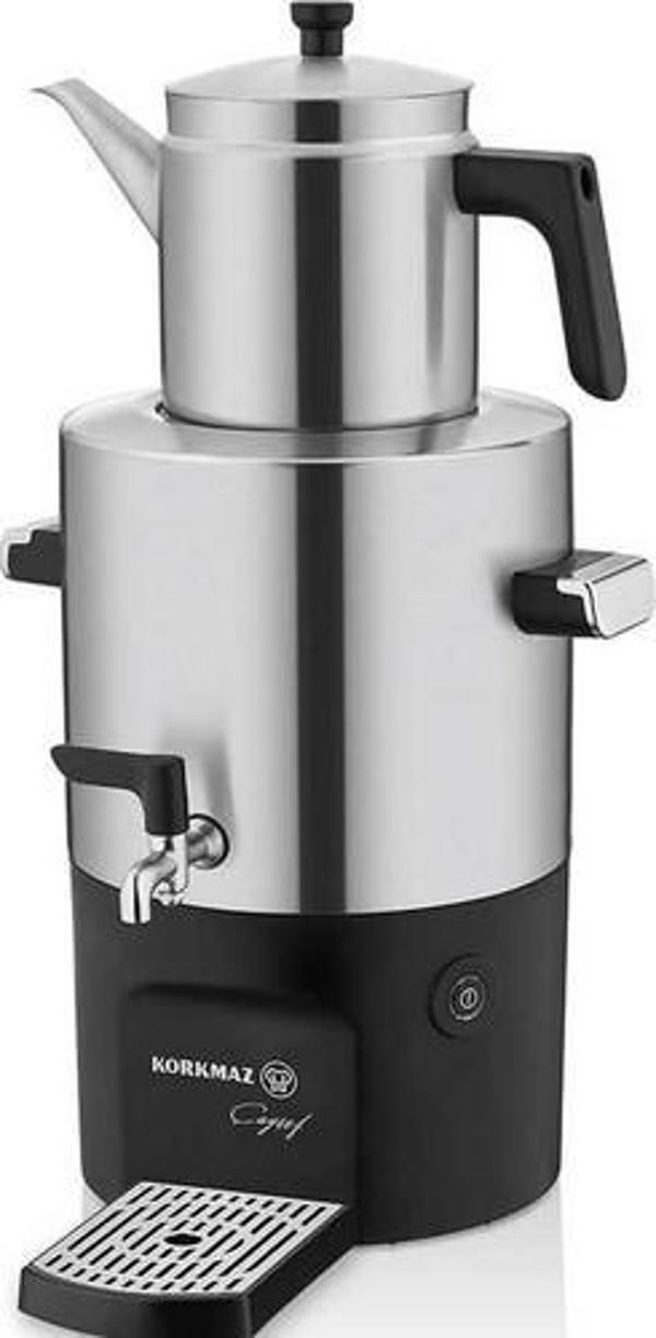 Korkmaz Çayşef Inox/Satin Semaver - Image 1