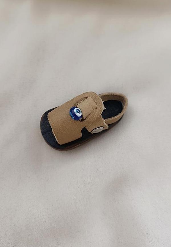 Magnet Deri Sandalet Terlik Mıknatıslı Magnet Buzdolabı Süsü - Image 1