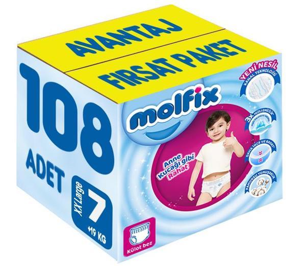 Molfix Külot Bebek Bezi Beden:7 (19+KG) XX Large 108 Adet Avantaj Fırsat Pk - Image 1