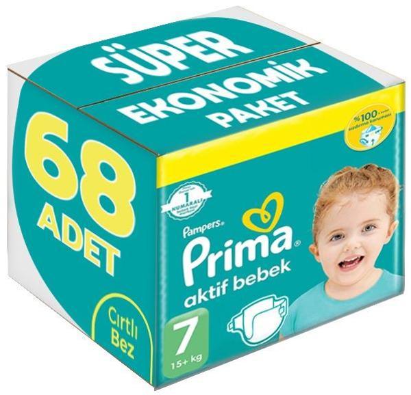 Prima Bebek Bezi Beden:7 (15+Kg) XX Large 68 Adet Süper Ekonomik Pk - Image 1