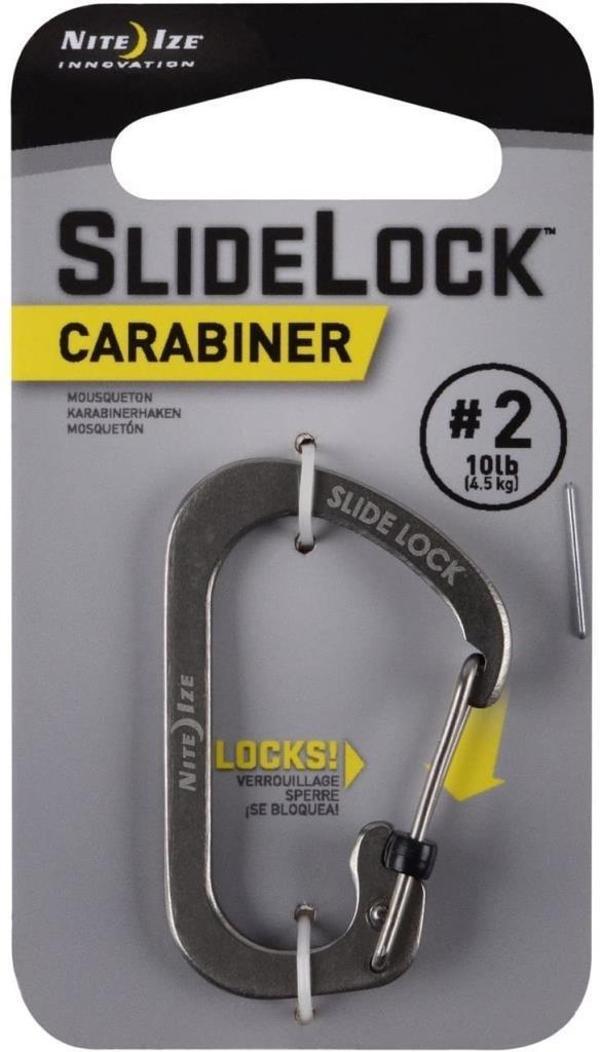 Nite Ize Slide Lock 2 Karabina Gümüş - Image 1