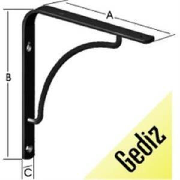 Er-mo Gediz Raf Altı Gümüş-25x25cm - Image 1