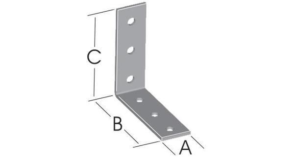 Er-mo Krom Sac Köşebent  15x60x60mm - Image 1