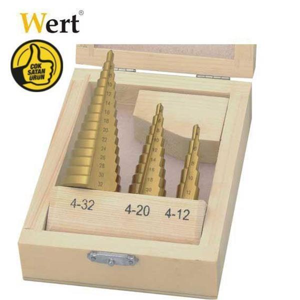 Wert W3500 3lü Kademeli Saç Delme Seti  - Image 1