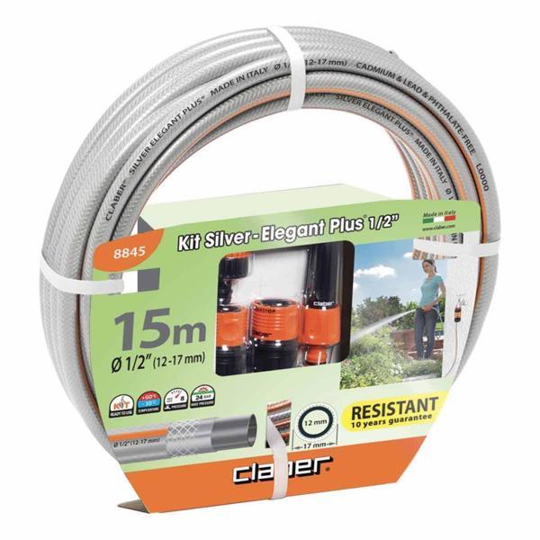Claber 8845 Silver Elegant Plus Hortum Seti 15mt  - Image 1