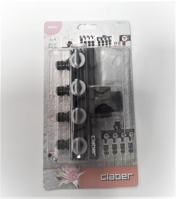 Claber 48581 Dörtlü Musluk Adaptörü - Image 1