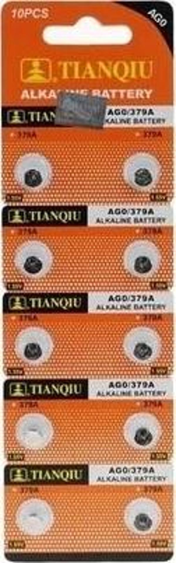 TıanQıu Ag0 Lr69/lr521/379 Alkalin 10'lu Düğme Pil - Image 1