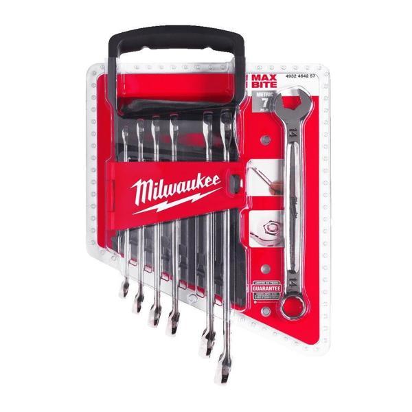 Milwaukee Max Bite Kombine Anahtar seti 7 Parça  - Image 1