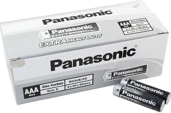 Panasonic Manganez İnce Kalem Aaa Pil 60'lı Paket - Image 1