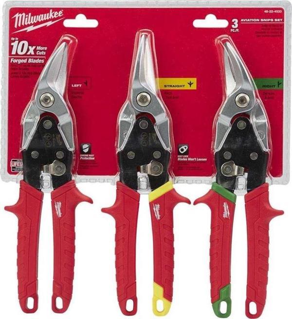 Milwaukee 3 Parça Kaportacı Makası Seti - Image 1