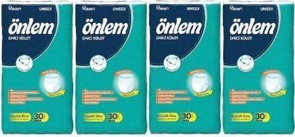 ÖNLEM EMİCİ KÜLOT LARGE 30 LU X 4  PAKET 120 ADET - Image 1