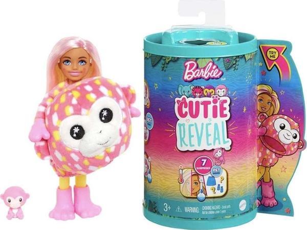 Barbie Cutie Reveal Bebekler Chelsea Tropikal Orman Serisi Maymun Hkr14 - Image 1