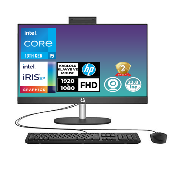 HP ProOne 240 G10 i5-1334U 64GB 4TB SSD 23.8" FHD W11P All In One PC B6JD5ES 029 - Image 1