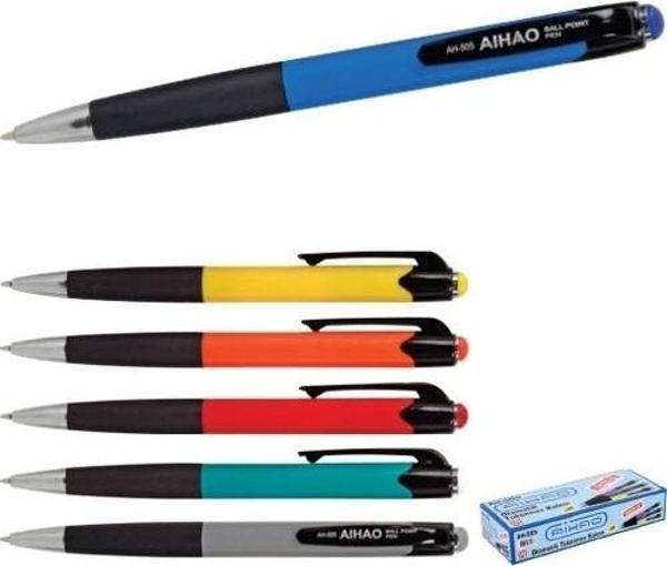 Aihao 505-12 Tükenmez Kalem Mix Düzineli (12 Li Paket) - Image 1