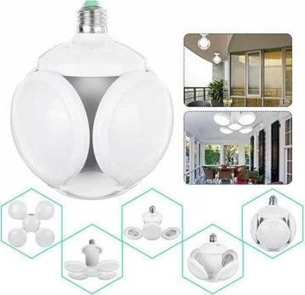 Led Futbol Ufo Ampul E27 28w 360 Derece Katlanır Lamba Ac 220v Lamba Led Spot Işık Beyaz Glop Led - Image 1