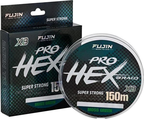 Fujin Pro Hex 8X 150Mt Moss Green İp Misina Moss Green-0,16 mm - Image 1