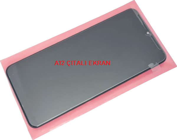 Samsung Galaxy A12 (SM-A125F) Lcd Ekran Dokunmatik Orijinal (Full Çıtalı) - Image 1