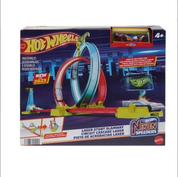 Hot Wheels Neon Yarışlar Çifte Çemberde HPC05 Lisanslı Ürün - Image 1