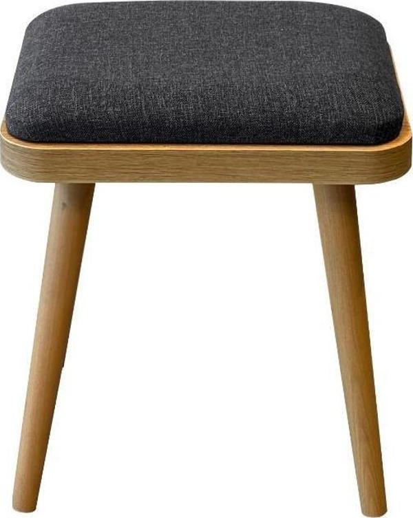 Esyala Saga Mini 2'li Tabure Karina Meşe Antrasit 1053 - Image 1