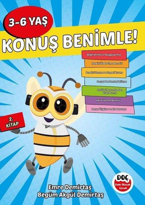 Konuş Benimle! 3 - 6 Yaş 2. Kitap - Dahi Olacak Çocuk Yayınları - Image 1