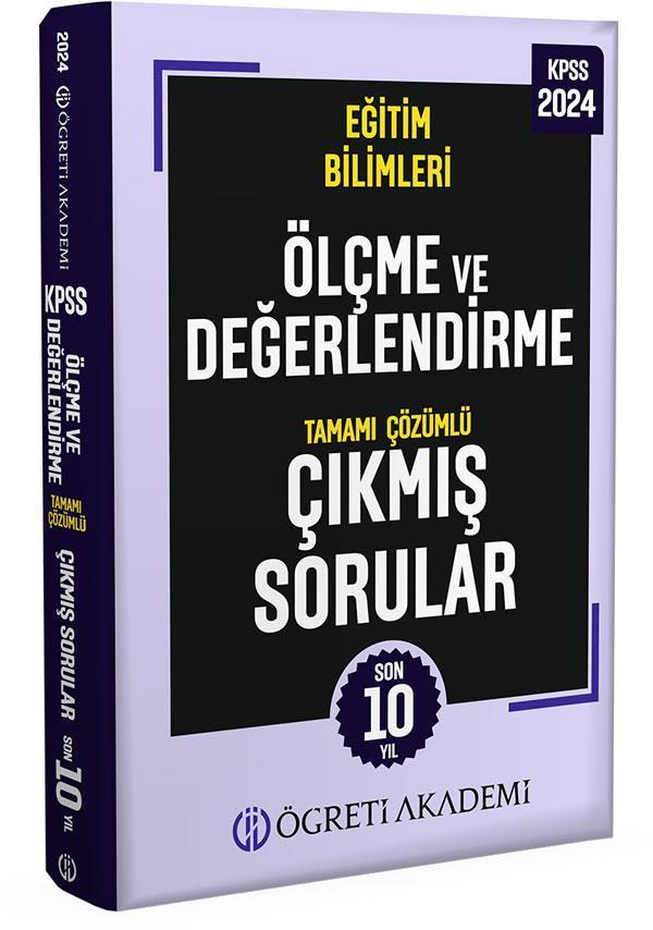 Pegem Akademi Yayıncılık 2024 KPSS Eğitim Bilimleri Ölçme ve Değerlendirme Tamamı Çözümlü Çıkmış Sorular (Roman boy) - Pegem Akademi Yayıncılık - Image 1