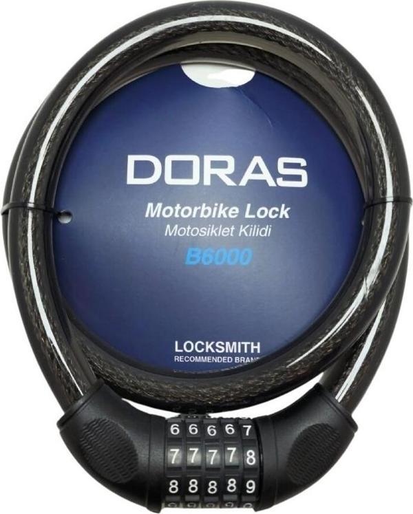 Doras Motosiklet Kilidi B6000 1 Antrasit Boy : 120 Cm Çap : 20 Mm - Image 1